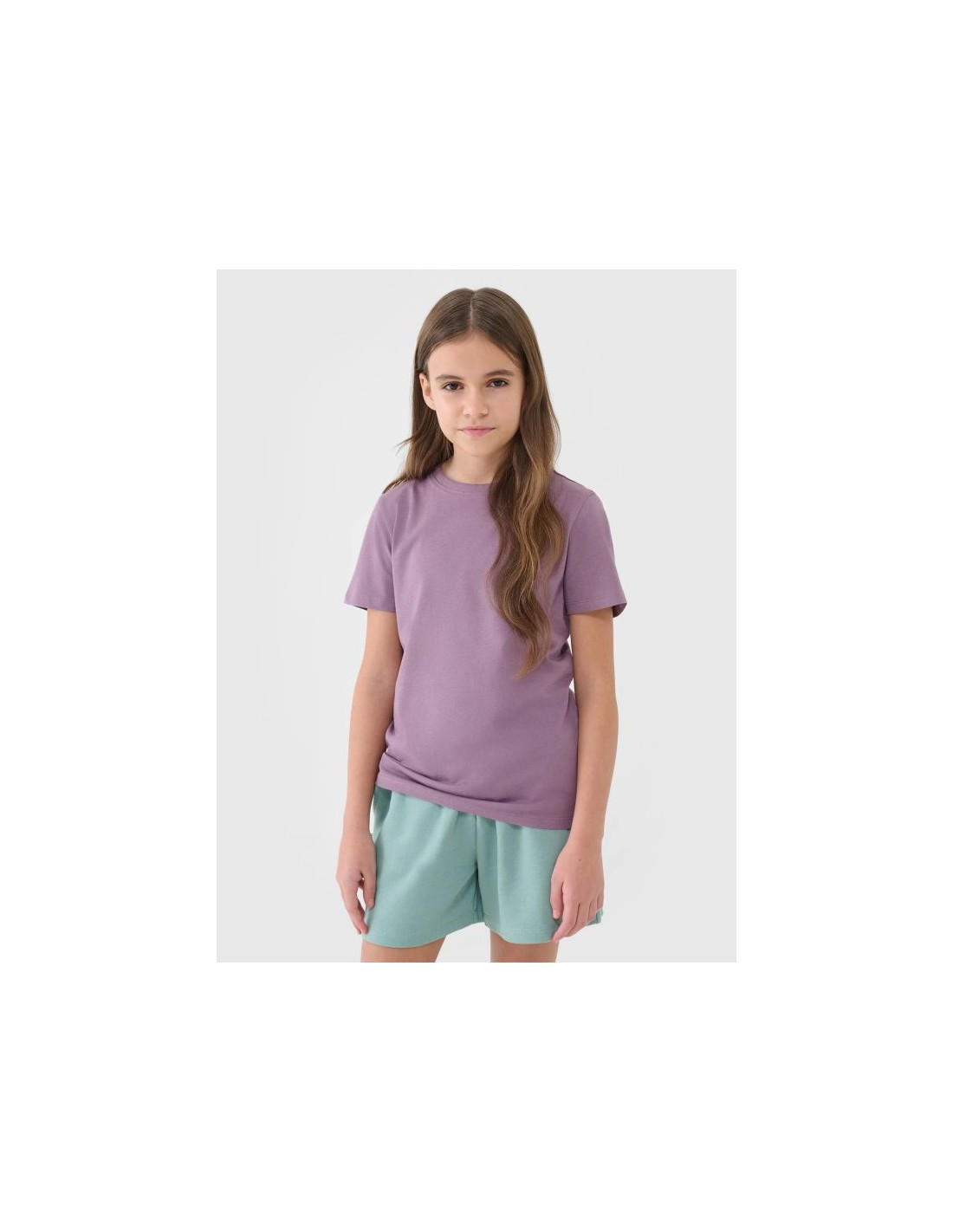 Regular plain girls' Tshirt 4F 4FJWSS25TTSHF217751S