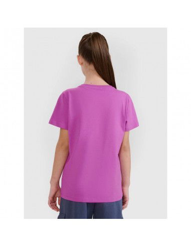 Regular plain girls' Tshirt 4F...