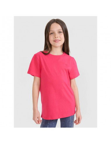 Regular plain girls' Tshirt 4F...
