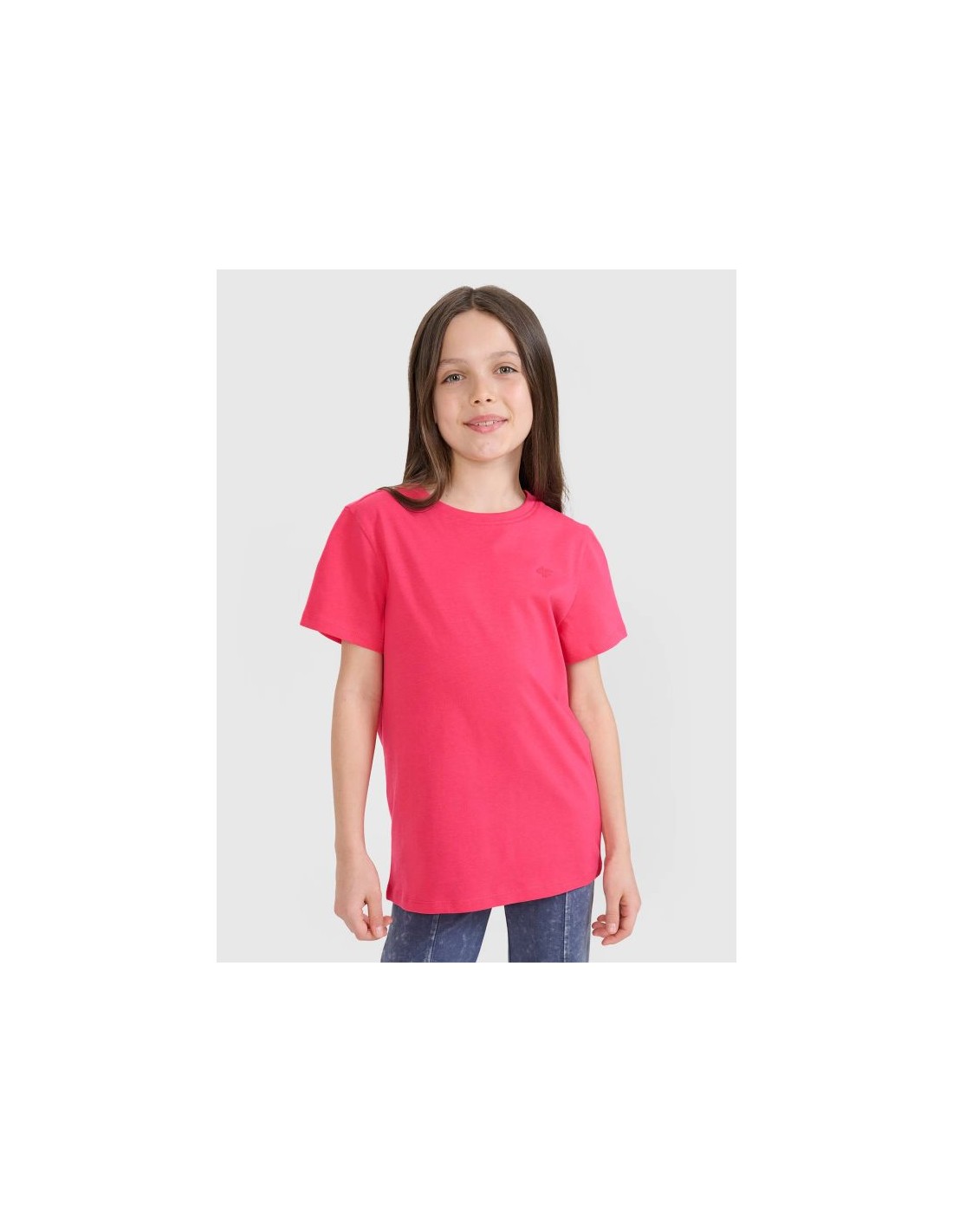 Regular plain girls' Tshirt 4F 4FJWSS25TTSHF217755S