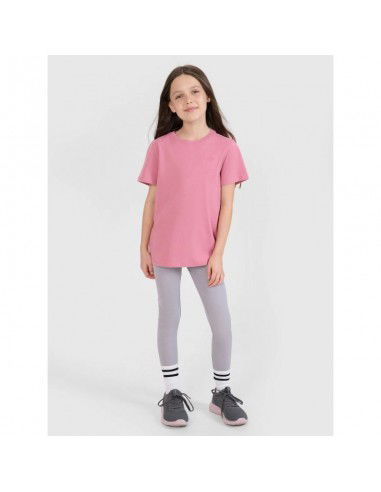 Regular plain girls' Tshirt 4F...