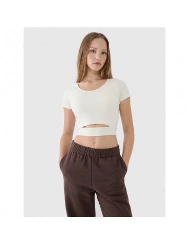 Women's crop top plain tshirt 4F...