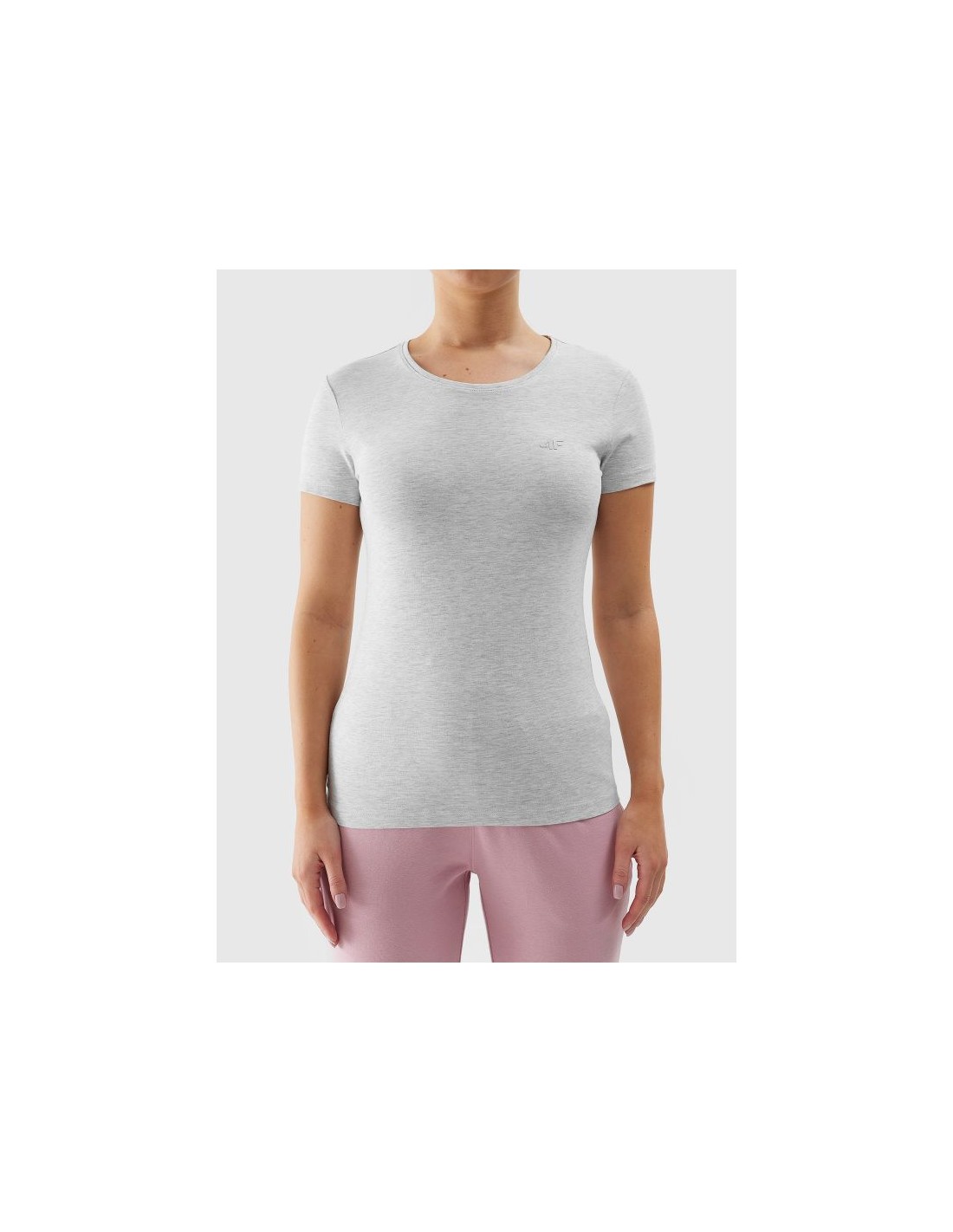 4F Women's elastic slim plain Tshirt 4F