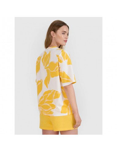 Women's oversize printed Tshirt 4F...