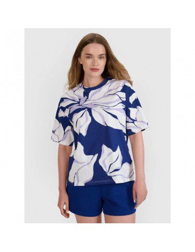 Women's oversize printed Tshirt 4F...