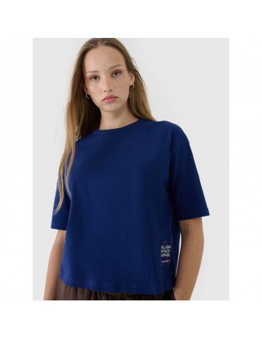 Women's oversize printed Tshirt 4F...