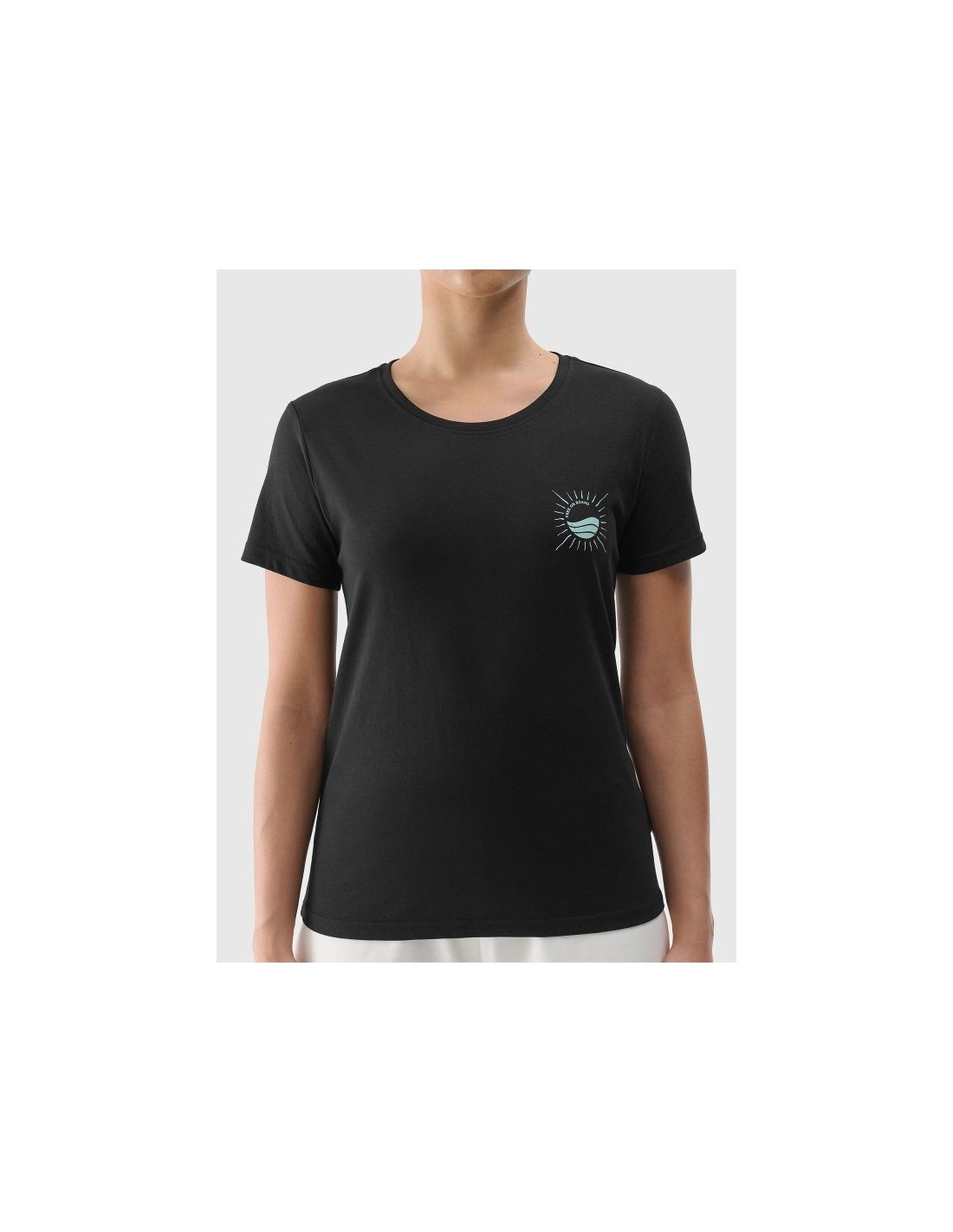 Women's regular printed Tshirt 4F 4FRSS24TTSHF254720S