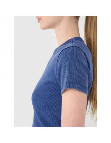 Women's slim ribbed tshirt 4F...