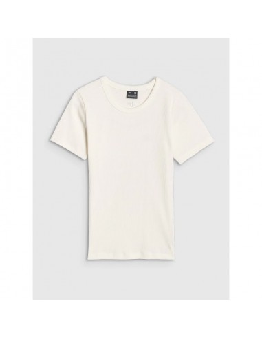 Women's slim ribbed tshirt 4F...