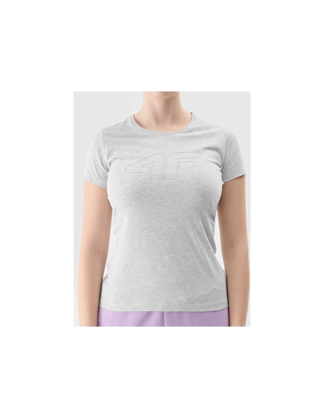 Women's slim Tshirt with logo 4F 4FWSS24TTSHF116327M