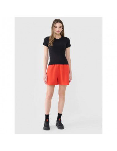 Women's slim ribbed tshirt 4F...