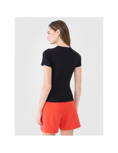 Women's slim ribbed tshirt 4F...
