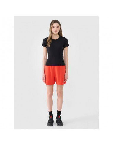 Women's slim ribbed tshirt 4F...