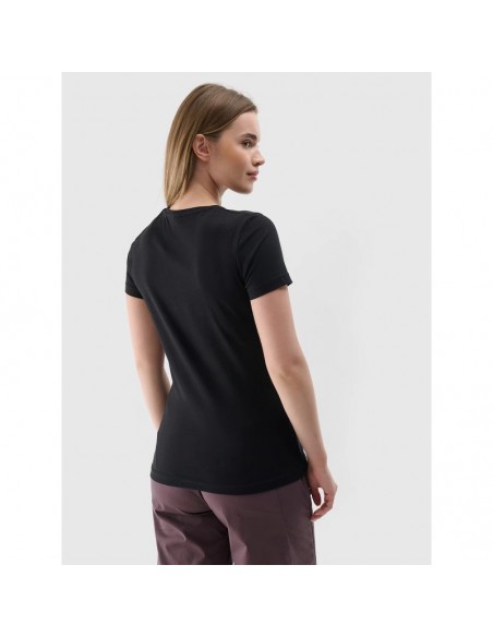 Women's slim Tshirt with print 4F 4FRSS24TTSHF249920S