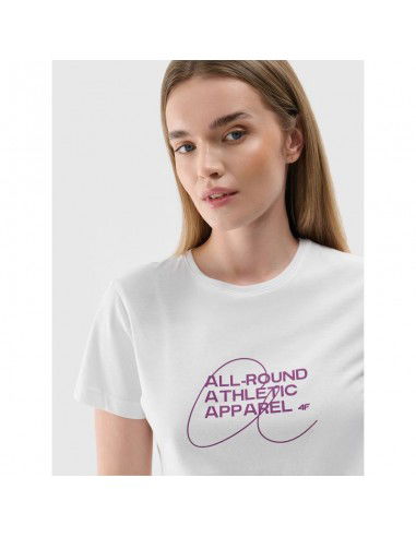 Women's slim Tshirt with print 4F...