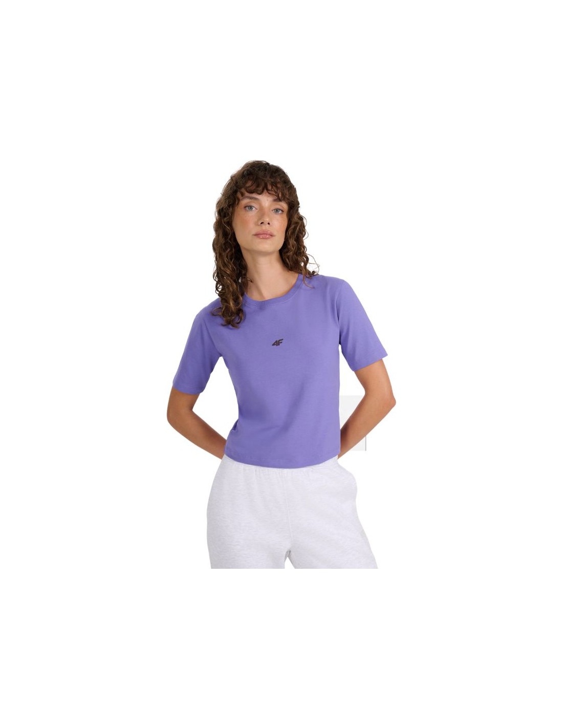 Women's Tshirt 4F F2971 purple 4FWAW25TTSHF2971 51S