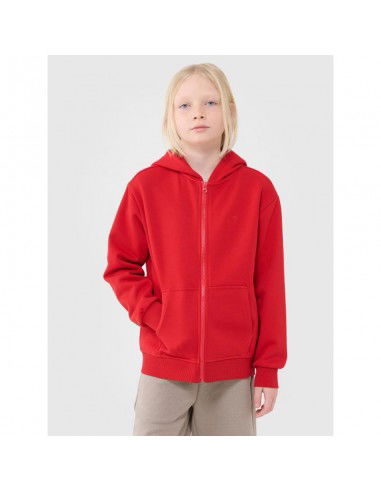 Boys' sweatshirt with a hood zipup 4F...