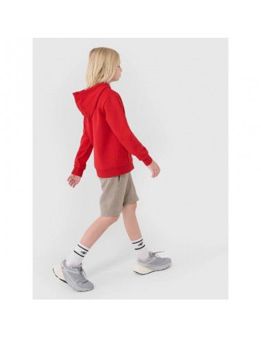 Boys' sweatshirt with a hood zipup 4F...