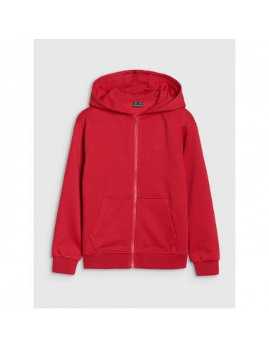 Boys' sweatshirt with a hood zipup 4F...