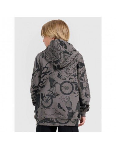 Boy's sweatshirt with hood open 4F...