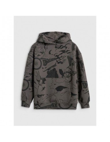 Boy's sweatshirt with hood open 4F...