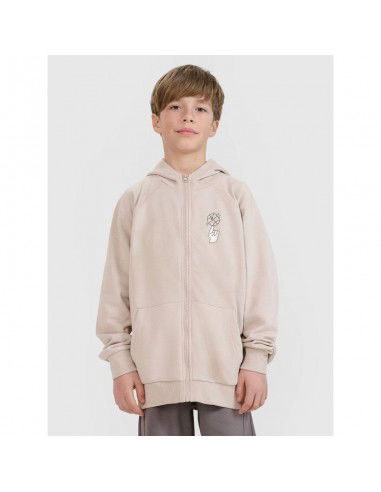Boys' zipup sweatshirt with hood 4F...