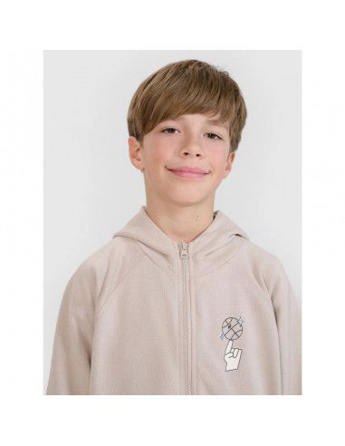 Boys' zipup sweatshirt with hood 4F...