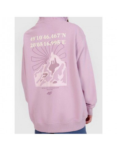 Girls' sweatshirt with a hood 4F...