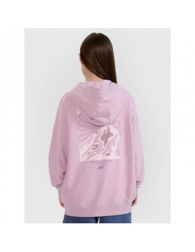 Girls' sweatshirt with a hood 4F...