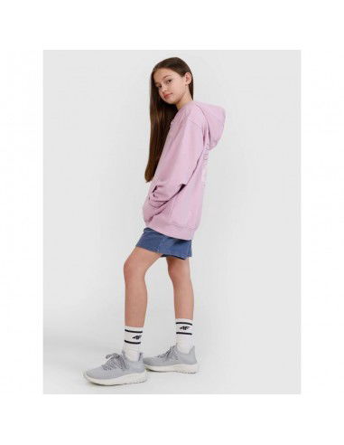 Girls' sweatshirt with a hood 4F...