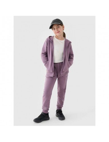 Girls' sweatshirt with a hood 4F...