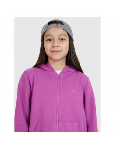 Girls' sweatshirt with a zipper and...