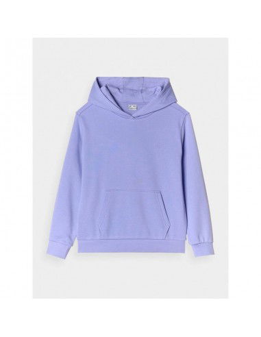 Girls' sweatshirt with hood open 4F...