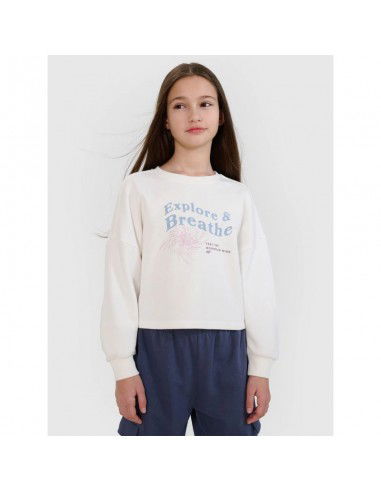 Girls' sweatshirt without a hood 4F...