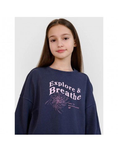 Girls' sweatshirt without a hood 4F...