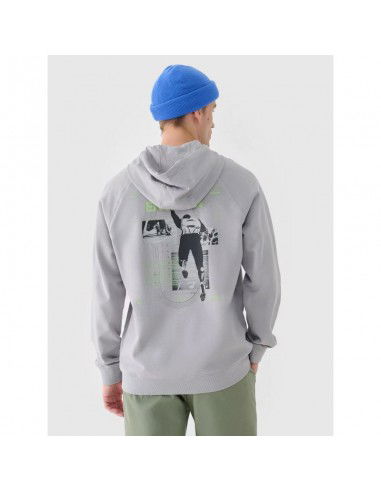 Men's sweatshirt with hood open 4F...