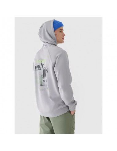Men's sweatshirt with hood open 4F...