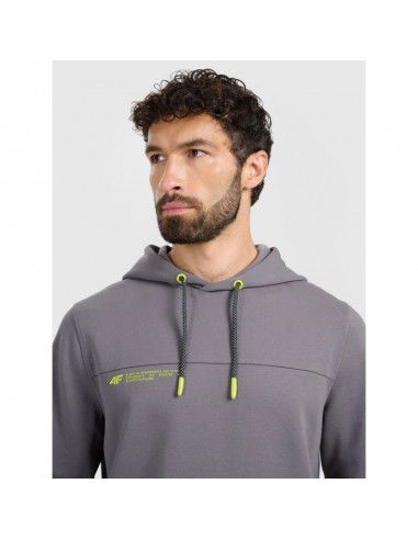 Men's sweatshirt with hood open 4F...