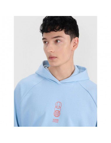 Men's sweatshirt with hood open 4F...