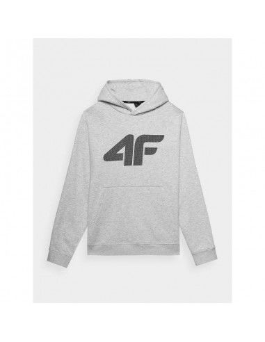 Men's sweatshirt with hood open 4F...