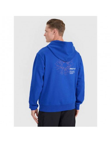 Men's sweatshirt with hood open 4F...