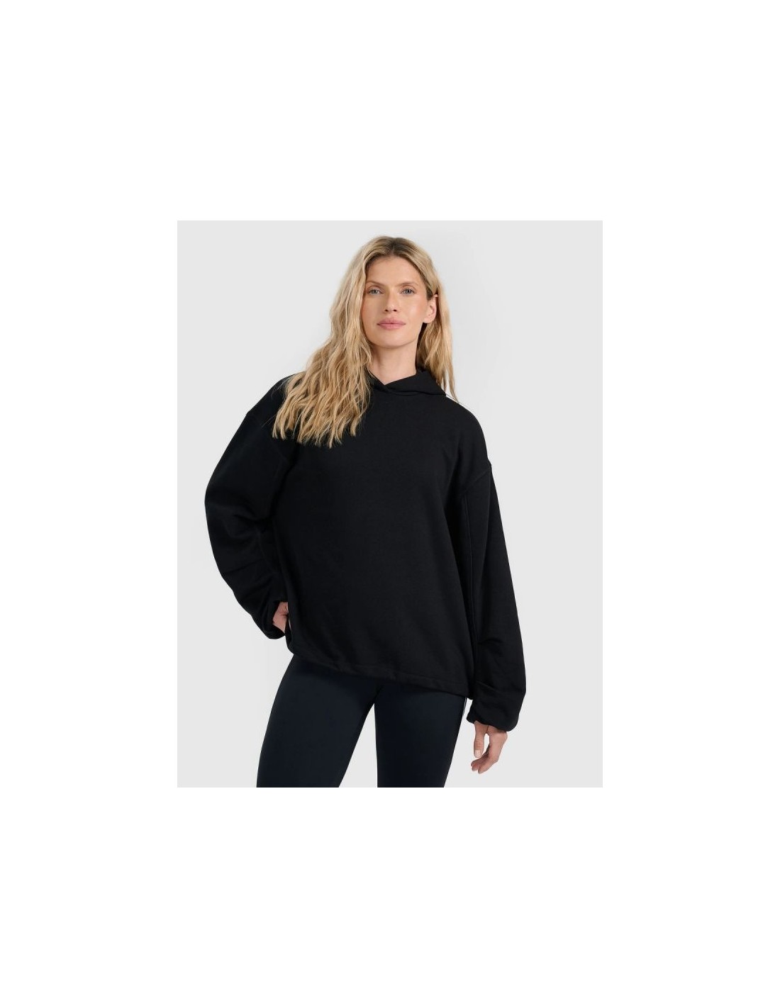 Women's sweatshirt with hood open 4F 4FRAW25TSWSF246220S
