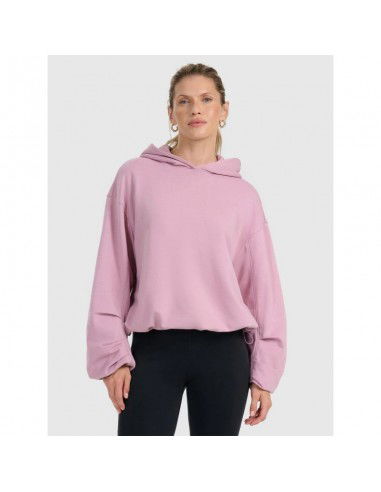 Women's sweatshirt with hood open 4F...