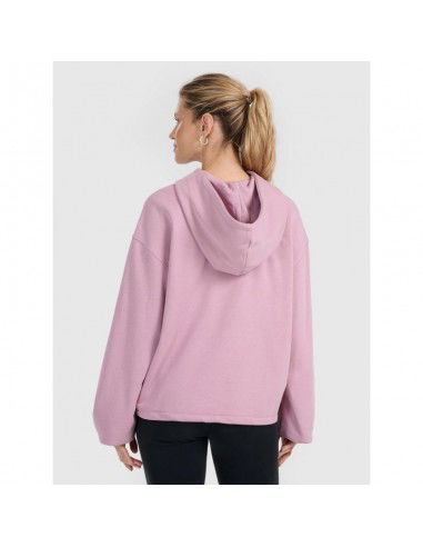 Women's sweatshirt with hood open 4F...