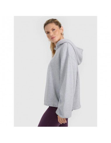 Women's sweatshirt with hood open 4F...
