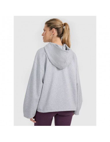 Women's sweatshirt with hood open 4F...
