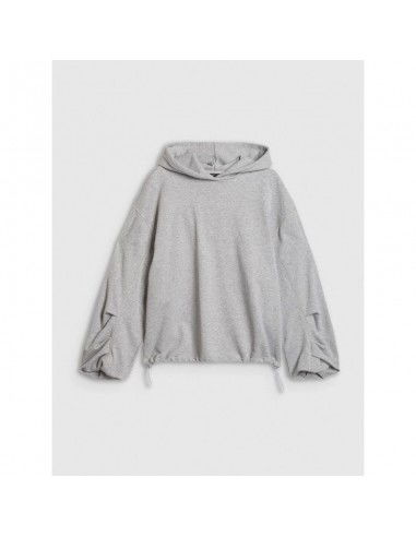 Women's sweatshirt with hood open 4F...