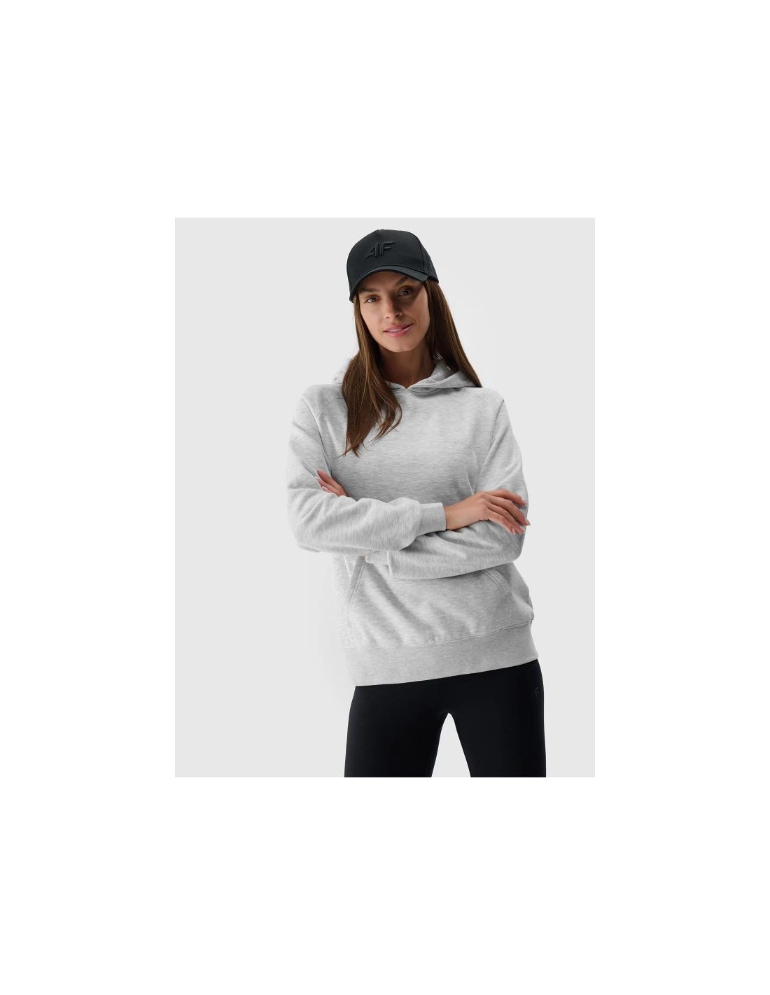 Women's sweatshirt with hood open 4F 4FWMM00TSWSF176427M