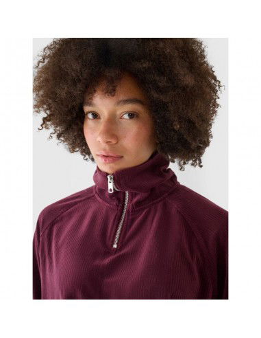 Women's velour sweatshirt without a...