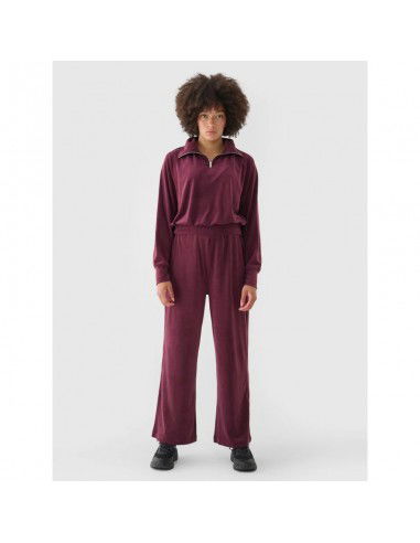 Women's velour sweatshirt without a...